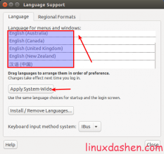 ubuntu语言