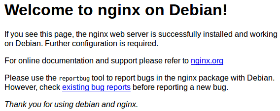 Nginx on Debian