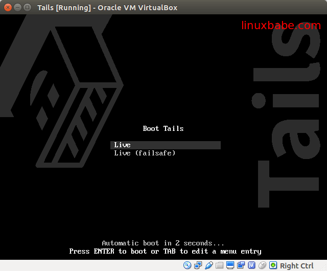 tails linux开机
